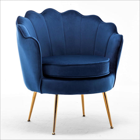 Concha Velvet Azul - Armchair