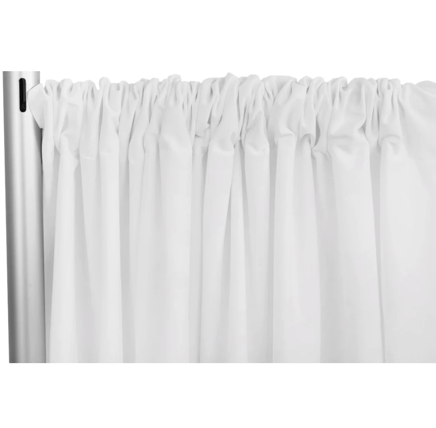 Cortina Blanca Para Backdrop – Napoles Rentals