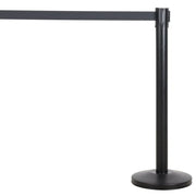 Stanchion 36" with 78" Retractable Belt Black