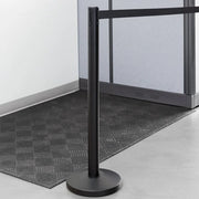 Stanchion 36" with 78" Retractable Belt Black