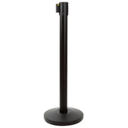 Stanchion 36" with 78" Retractable Belt Black